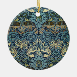 William Morris Pfau und Drache Webdesign Keramik Ornament