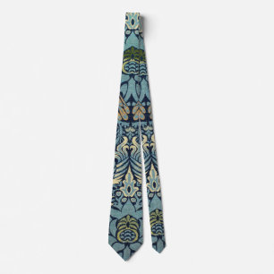 William Morris Pfau und Drache Webdesign Krawatte