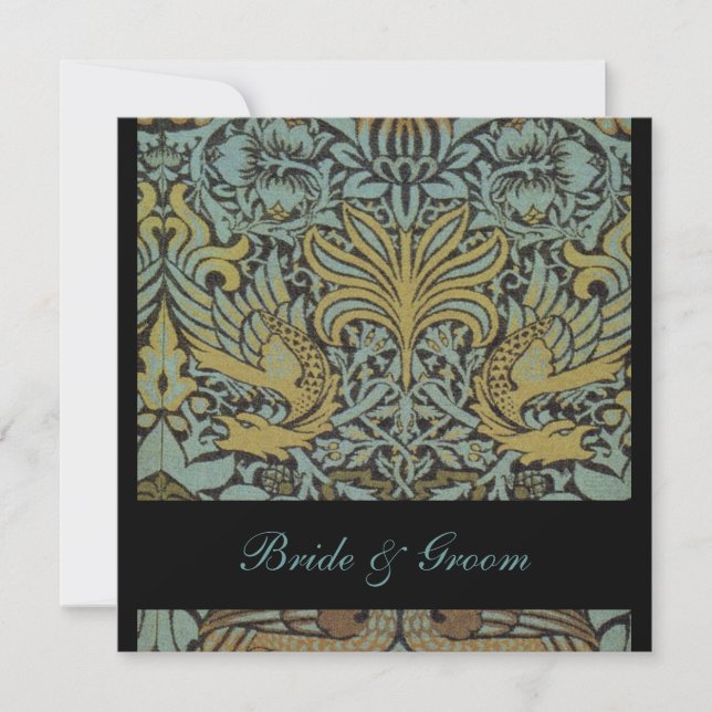 William Morris-Pfaus, die Einladungen Wedding sind (Vorderseite)