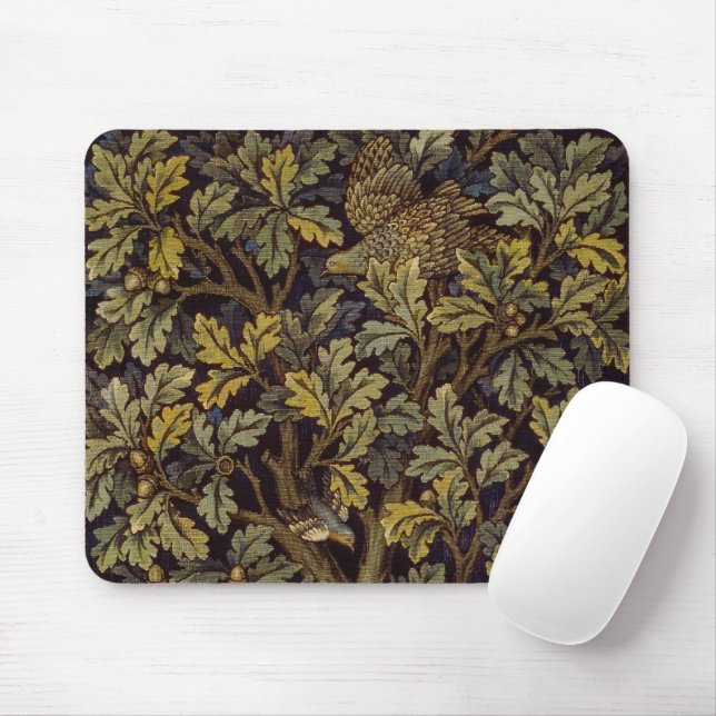 William Morris - Pheasant Bird Tree Botanical Mousepad (Mit Mouse)