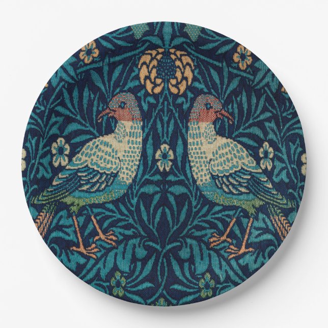 William Morris Pheasants Pappteller (Vorderseite)