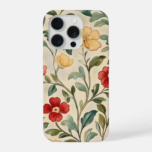 William Morris Phone Case iPhone 15 Pro Hülle (Rückseite)