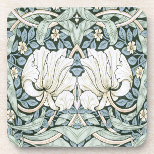 William Morris Pimpernel Blaues kompliziertes Must Getränkeuntersetzer