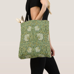 William Morris Pimpernel Blumen Blau Tapete Tasche