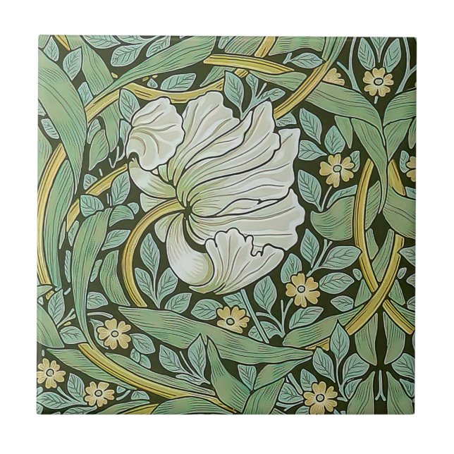 William Morris - Pimpernel Fliese (Vorderseite)