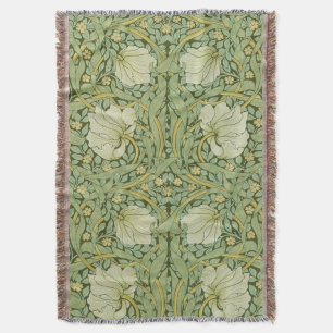 William Morris Pimpernel Floral Blaues Tapetenmust Decke