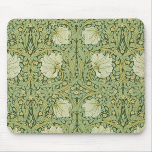 William Morris Pimpernel Floral Blaues Tapetenmust Mousepad