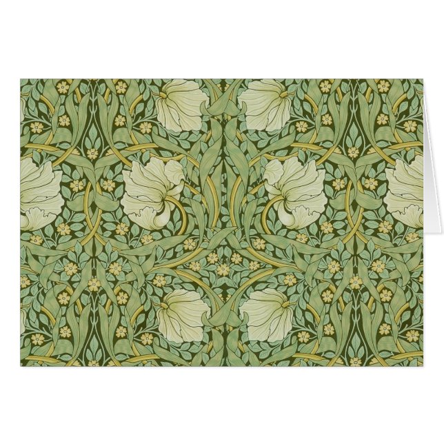 William Morris Pimpernel Floral Blue Wallpaper (Vorderseite (Horizontal))