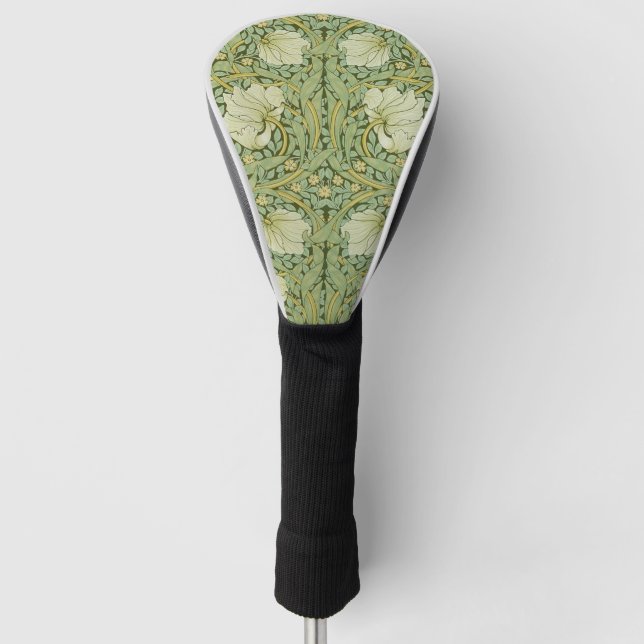 William Morris Pimpernel Floral Blue Wallpaper Golf Headcover (Vorderseite)