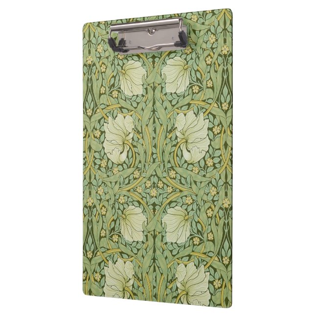 William Morris Pimpernel Floral Blue Wallpaper Klemmbrett (Links)