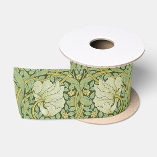 William Morris Pimpernel Floral Blue Wallpaper Satinband