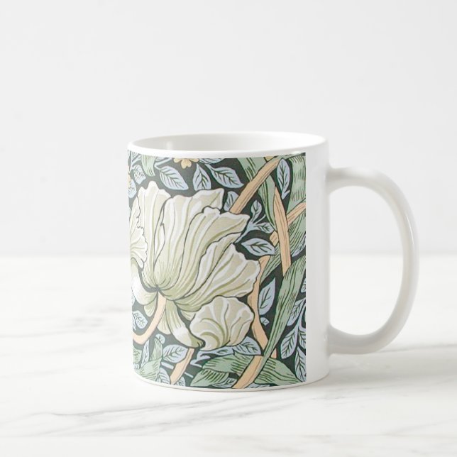 William Morris Pimpernel Floral Wallpaper Kaffeetasse (Rechts)