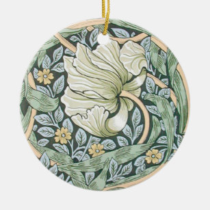 William Morris Pimpernel Floral Wallpaper Keramik Ornament