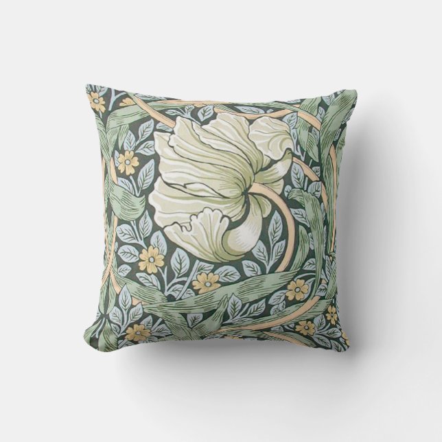 William Morris Pimpernel Floral Wallpaper Kissen (Vorderseite)