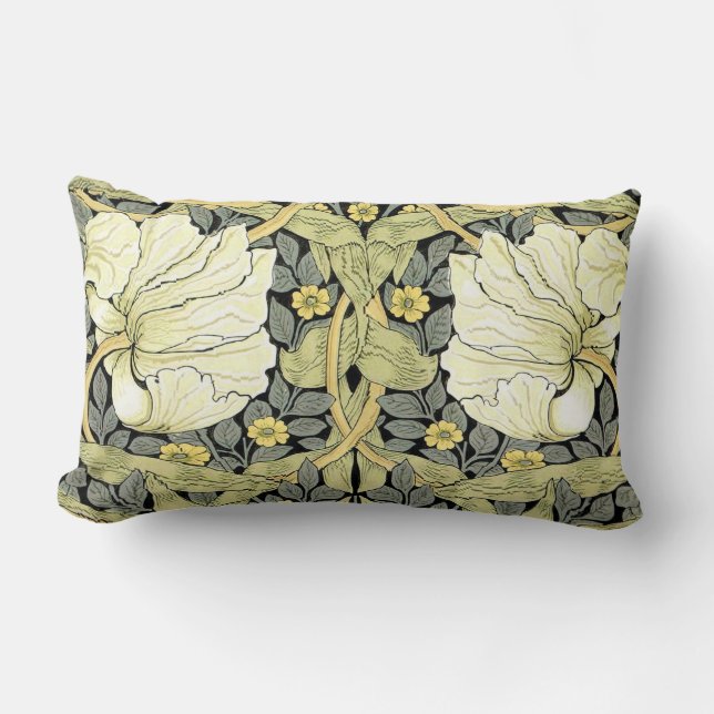 William Morris Pimpernel Floral Wallpaper Lendenkissen (Vorderseite)
