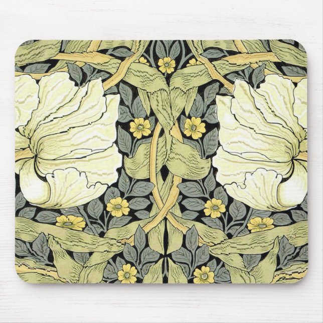 William Morris Pimpernel Floral Wallpaper Mousepad (Vorne)
