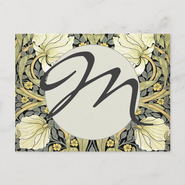 William Morris Pimpernel Floral Wallpaper Postkarte (Vorderseite)