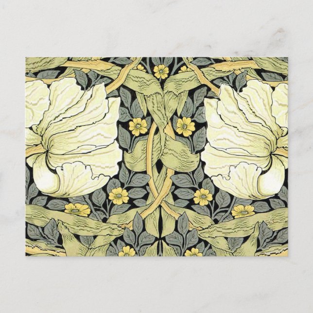 William Morris Pimpernel Floral Wallpaper Postkarte (Vorderseite)