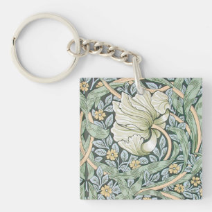 William Morris Pimpernel Floral Wallpaper Schlüsselanhänger
