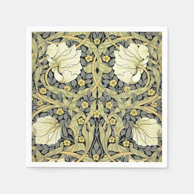 William Morris Pimpernel Floral Wallpaper Serviette (Vorderseite)