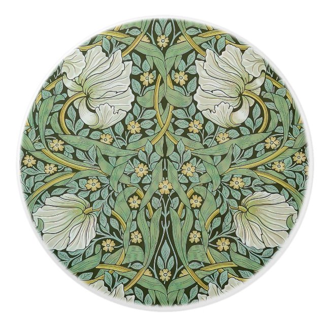 William Morris - Pimpernel Keramikknauf (Vorderseite)
