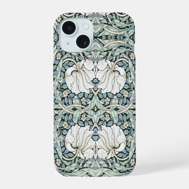 William Morris Pimpernel motif bleu complexe  (Verso)