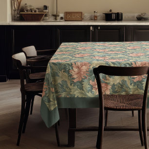 William Morris Pimpernel Pastellblauer Elfenbeinpf Tischdecke