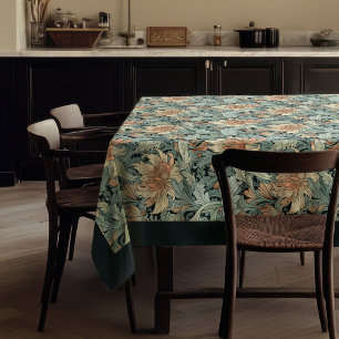 William Morris Pimpernel Pastellblauer Elfenbeinpf Tischdecke