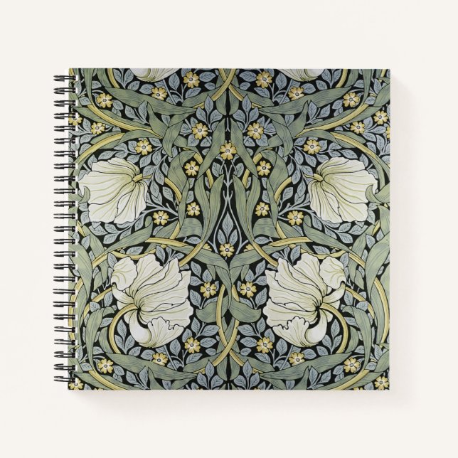 William Morris - Pimpernel Pattern Design Notizbuch (Vorderseite)