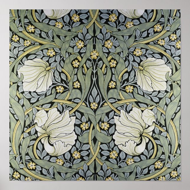 William Morris - Pimpernel Pattern Design Poster (Vorne)