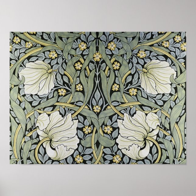 William Morris - Pimpernel Pattern Design Poster (Vorne)