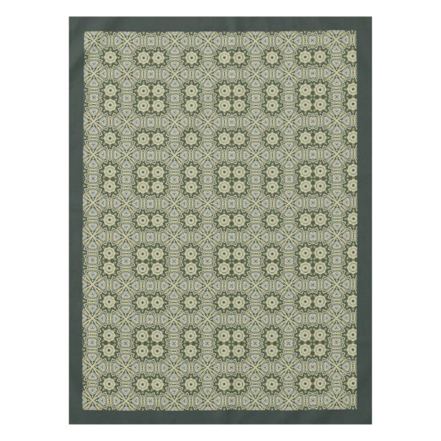 William Morris Pimpernel Pattern Green Gold Tischdecke (Vorderseite)
