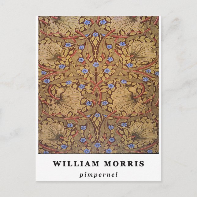 William Morris Pimpernel Postkarte (Vorderseite)