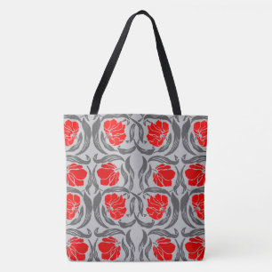 William Morris Pimpernel, Silver Gray und Red Tasche
