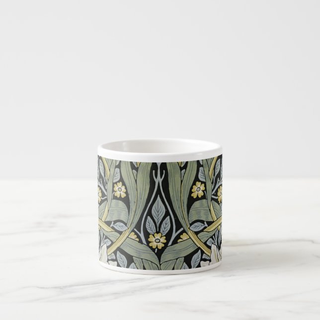 William Morris - Pimpernel-Tapeten-Entwurf Espressotasse (Vorderseite)