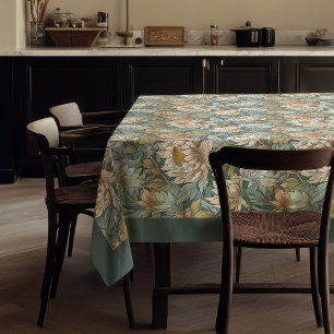 William Morris Pimpernel Terracotta Pastellgrün Tischdecke