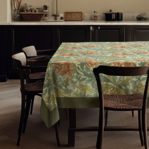 William Morris Pimpernel Terracotta Pastellgrün Tischdecke