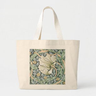 William Morris Pimpernel Tulpen Botanische Kunst Jumbo Stoffbeutel