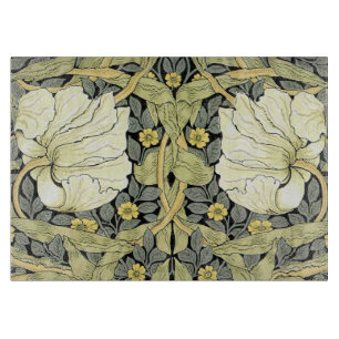 William Morris Pimpernel Tulpen Botanische Kunst Schneidebrett