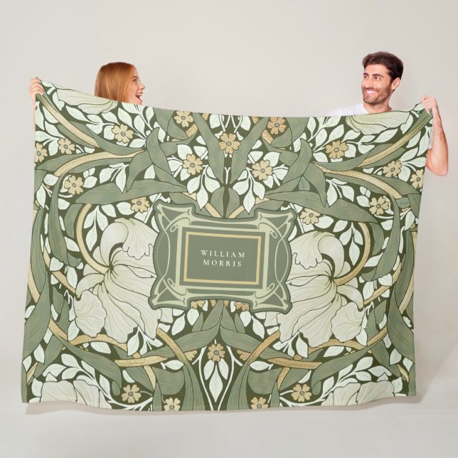 William Morris Pimpernel Vintag Pattern Fleecedecke (Beispiel)