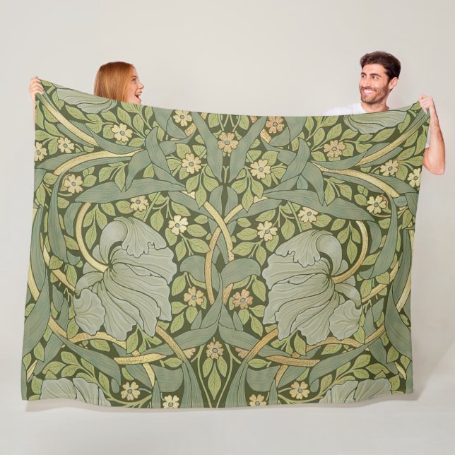 William Morris Pimpernel Vintag Pattern Fleecedecke (Beispiel)