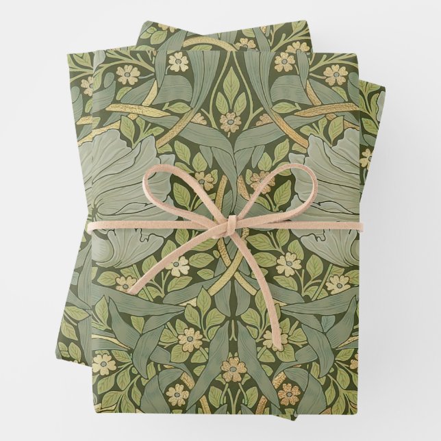 William Morris Pimpernel Vintag Pattern Geschenkpapier Set (Beispiel)