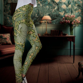 William Morris Pimpernel Vintag Pattern Leggings