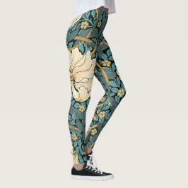 William Morris Pimpernel Vintag Pattern Leggings
