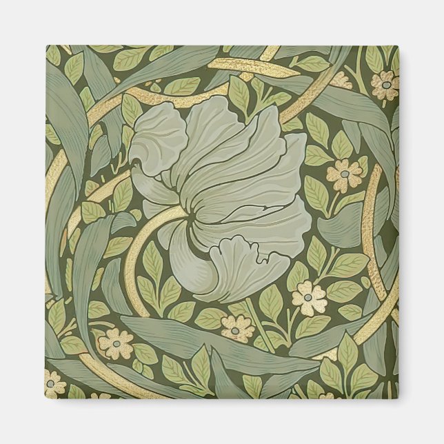William Morris Pimpernel Vintag Pattern Magnet (Vorne)