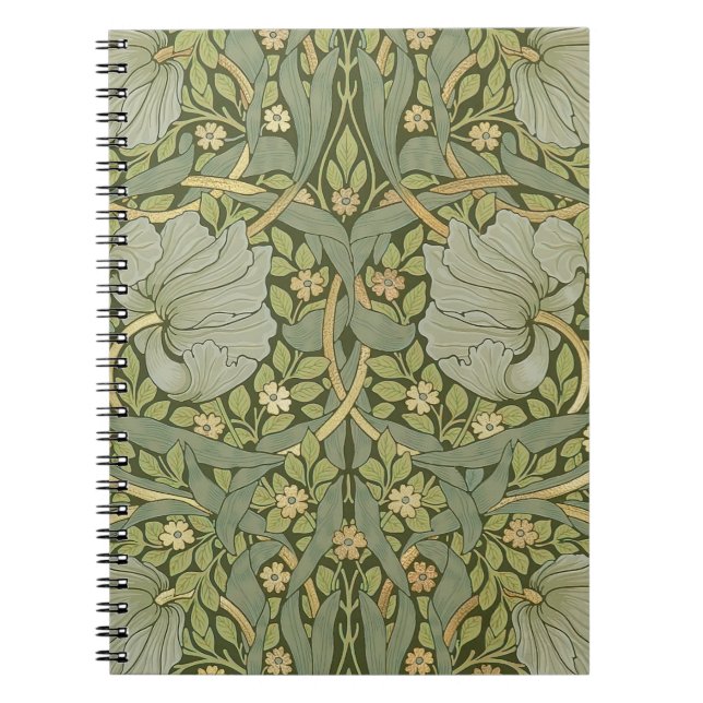 William Morris Pimpernel Vintag Pattern Notizblock (Vorderseite)