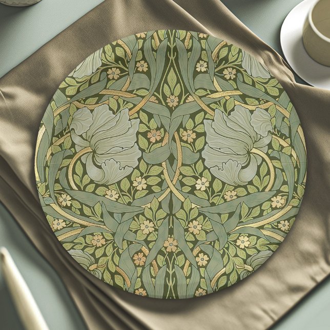William Morris Pimpernel Vintag Pattern Pappteller (Von Creator hochgeladen)