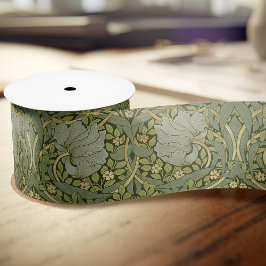 William Morris Pimpernel Vintag Pattern Satin Rib Satinband