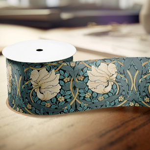 William Morris Pimpernel Vintag Pattern Satin Rib Satinband