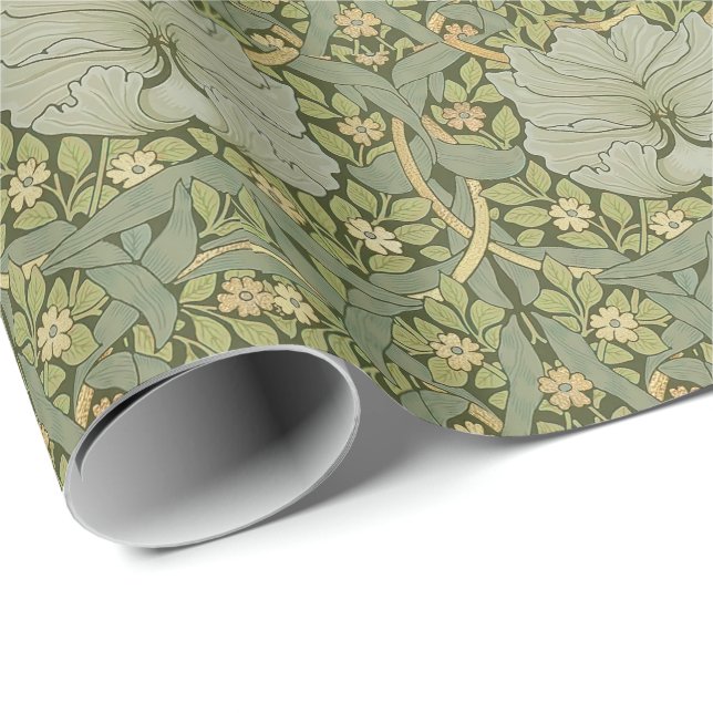 William Morris Pimpernel Vintag Pattern Wrapping Geschenkpapier (Rolleneckpunkt)